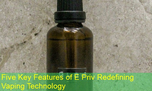 Five Key Features of E Priv Redefining Vaping Technology